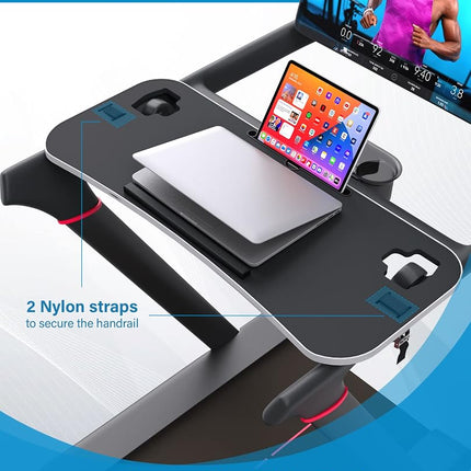Treadmill Desk for Peloton, Upgrade 36" Treadmill Laptop Tray, Ergonomic Holder with Protective Guard for Notebooks