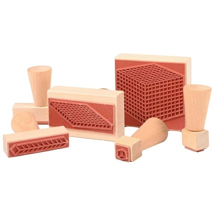 Center Enterprises Inc. Base 10 Block Stamps, Set of 6