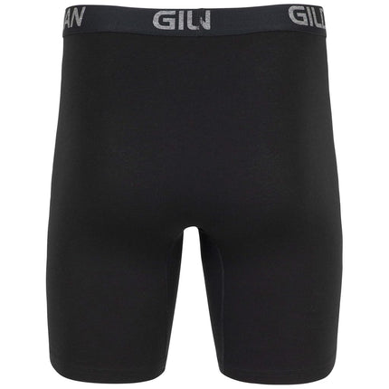Gildan Men's Cotton Stretch Boxer Brief, Multipack, Black Soot/Slate Blue (4-Pack, Long Leg), XXL (Pack of 4)