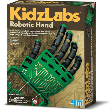 4M KidzLabs Robotic Hand Kit, Build Your Own Mechanical Robotic Hand