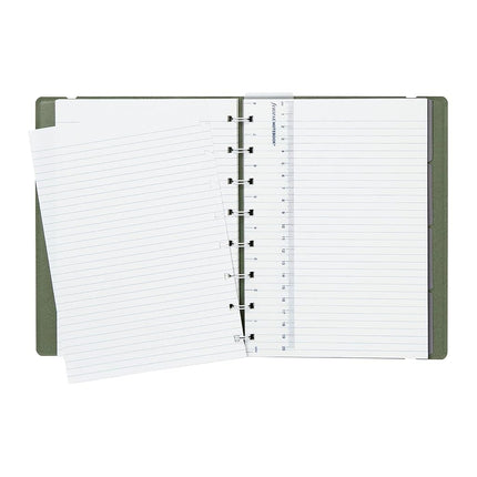 Filofax Contemporary Collection, Refillable Notebook, A5 Size, 112 Ruled, Repositionable Pages, 56 Sheets, Jade (B179526U)