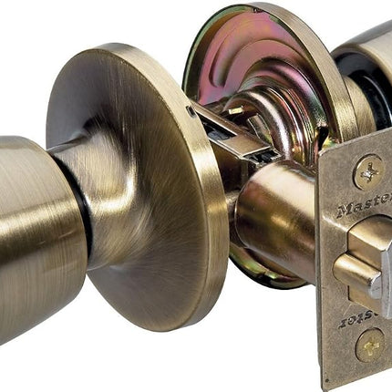 Master Lock TUCO0705 Keyed Alike Tulip Door Lock with Deadbolt, Polished Brass