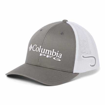 Columbia PFG Mesh Ball Cap - Titanium/Hook, Large/