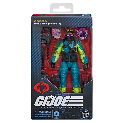 G.I. Joe Classified Series #190, Mole Rat (Stage 2), Collectible 6 Inch Action Figure with 8 Accessories