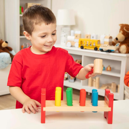 Melissa & Doug Pound-a-Peg | Developmental Toy | Motor Skills | Problem Solving | 2+ | Gift for Boy or Girl
