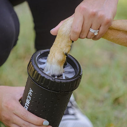 Dexas Medium Dog Paw Cleaner, Matte Black - Premium Quality Pet Supplies and Dog Accessories - Easy to Use and Clean MudBuster for Dogs - Patented Product - BPA Free