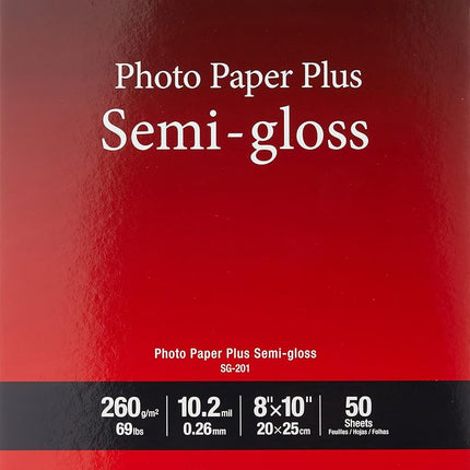Canon Photo Paper Plus Semi-Gloss 8" x 10" (50 She