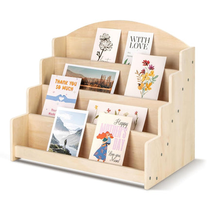 PUERSI Greeting Card Display Stand Holder - 4-Tier