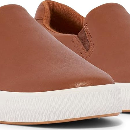 Keds Women's Pursuit Slip Leather Sneaker, Cognac, 10 M US
