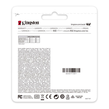 Kingston DataTraveler Exodia M USB 3.2 Gen 1 DTXM/256GB- with Moving Cap (Black + Teal)