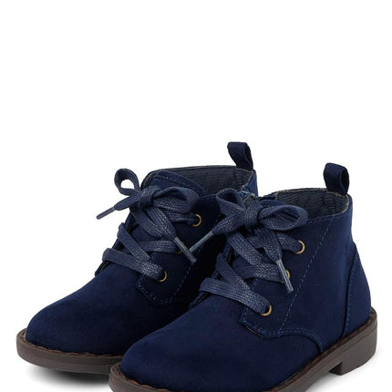 Botines cortos de niño y bebé Gymboree, azul marino, 3 anchos para niño grande