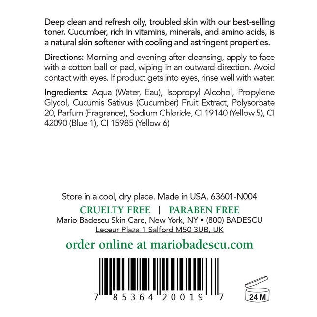 Loción Especial de Pepino Mario Badescu - Para Piel Mixta/Grasa 236ml