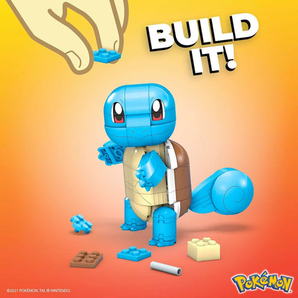 MEGA Pokémon Building Toys Set Build & Show Squirtle with 199 Pieces, Articulated and Poseable, 4 Inches Tall, for Kids, GYH00
