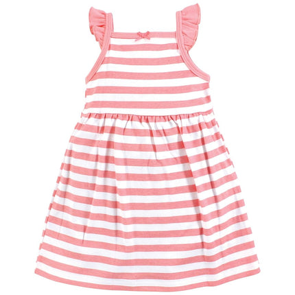 Hudson Baby Baby Girls' Cotton Dresses, Cherry Sweet, 0-3 Months