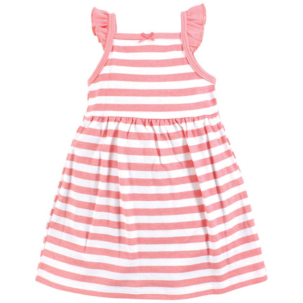 Hudson Baby Baby Girls' Cotton Dresses, Cherry Sweet, 0-3 Months