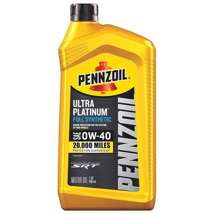 Pennzoil Ultra Platinum Full Synthetic 0W-40 Motor