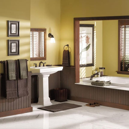 Moen T933 Brantford Two-Handle Low Arc Roman Tub Faucet Without Valve, Chrome