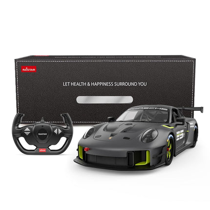 Rastar RC Cars 1/14 Porsche 911 GT2 RS Clubsport 25 Remote Control Porsche Toy Car for Kids, Grey 2.4GHz