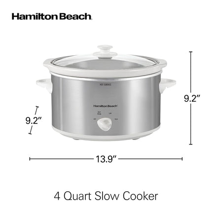 4 Quart Oval Slow Cooker