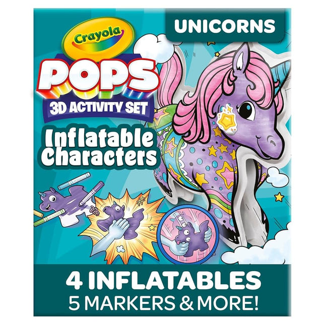 Crayola Pops Inflatable Characters, Coloring Set for Kids, Gift for Boys & Girls, Ages 5, 6, 7, 8