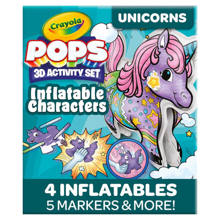 Crayola Pops Inflatable Characters, Coloring Set f