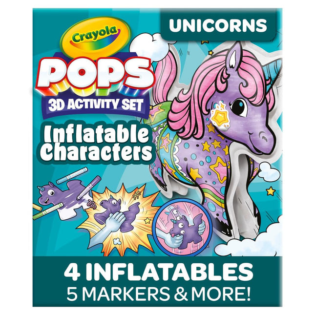 Crayola Pops Inflatable Characters, Coloring Set f