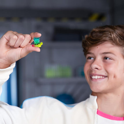 MrBeast Lab Swarms Atomic Series Exclusive Cash Case Bulk Pack, Experiment by Adding Water, Shaking The Test Tube and Reveal 2 of The 18, MrBeast Themed Swarms Collectible Micro Beasts