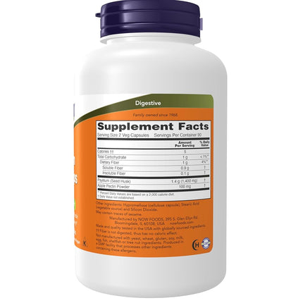 NOW Psyllium Husk 700 mg,180 Capsules