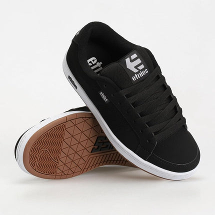 Etnies Kingpin - Classic Skate Heritage Fashion Style with on-Trend Puffy Look, Reinforced Cupsole - Black/White/Gum - 8,5