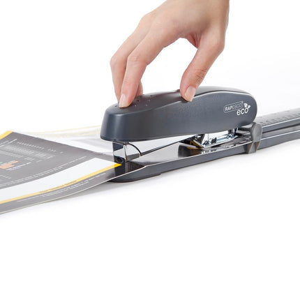 Rapesco 1480 ECO 790 Heavy Duty Long Arm Stapler with 2000 Staples, 50 Sheet Capacity, Charcoal