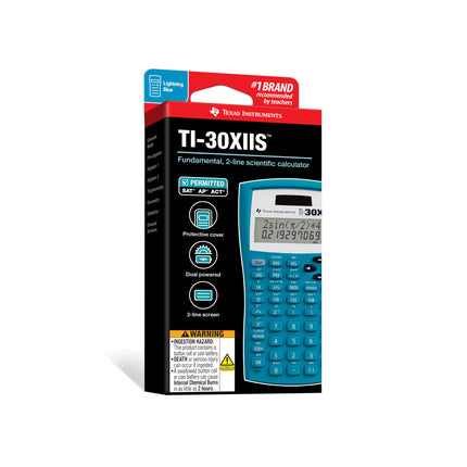 Texas Instruments TI-30XIIS Scientific Calculator, Blue