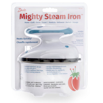 Dritz Notions 653380 Mighty Travel Steam Iron, White