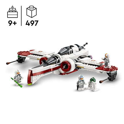 LEGO Star Wars ARC-170 Starfighter Building Toy for 9+ Year Old Boys & Girls, Vehicle Set with 3 Minifigures, Plus an R4-P44 Droid Figure, Buildable Kids Toy for Revenge of The Sith Fans 75402