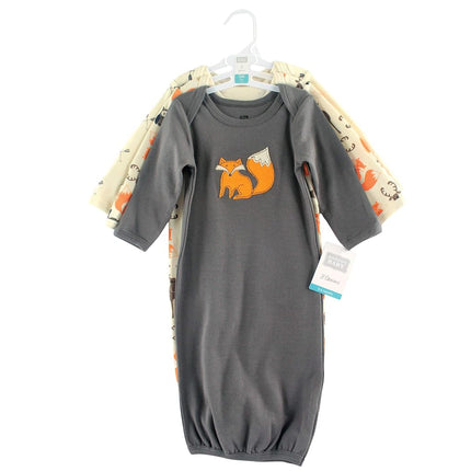 Hudson Baby Baby Girls' Cotton Gowns, Forest, Preemie-Newborn