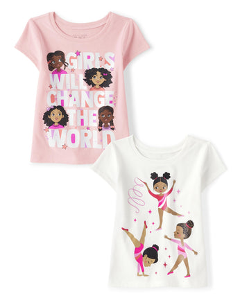 The Children's Place Girls Assorted Short Sleeve G