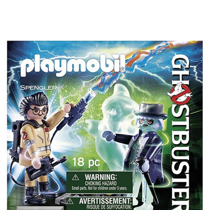 Playmobil 9224 Ghostbusters™ Spengler with Ghost, Fun Imaginative Role-Play, PlaySets Suitable for Children Ages 4+