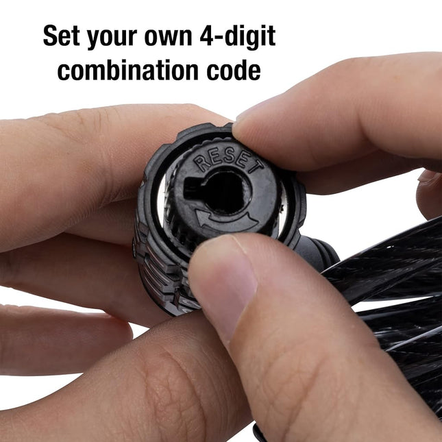 Master Lock 8114D Set Your Own Combination Bike Lock, 6 Feet Long, Black