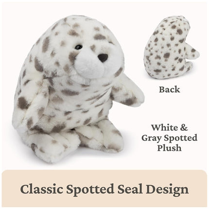 GUND Nuri Leopard Seal Plush, Premium Stuffed Animal for Ages 1 and Up, White/Gray, 10”