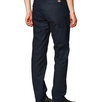 Dickies Pantalones de trabajo de corte ajustado, pierna cónica y bolsillos multiusos para hombre, azul marino oscuro, 36W x 30L