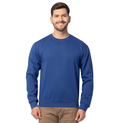 Fruit of the Loom Men's Eversoft Fleece Crewneck Sweatshirts, Moisture Wicking & Breathable, Sizes S-4x, Mellow Blue, S