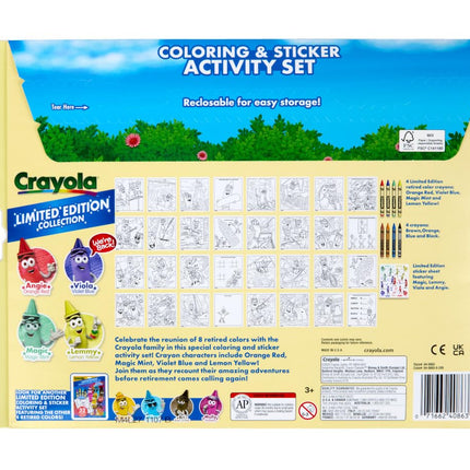 Crayola Retired Colors Coloring & Activity Set, Retired Crayons & Stickers, 32 Pgs, Gift for Kids Ages 3+