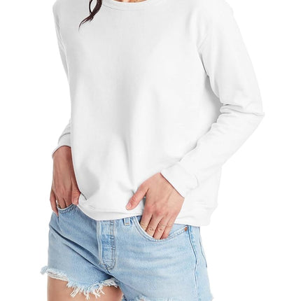 Sudadera Hanes EcoSmart de cuello redondo para mujer, 2XL, blanco