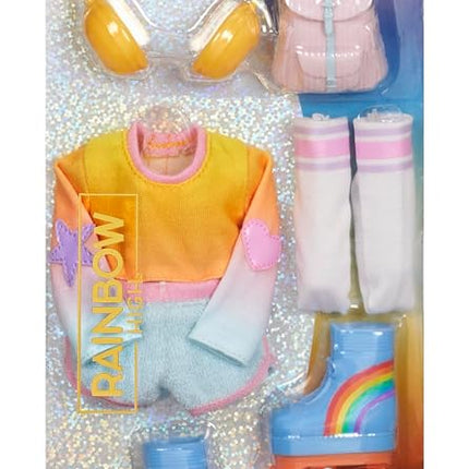 Rainbow High Fashion Pack Skate Social Theme includes 1 Full Skate Outfit, Roller Skate shoes, Jewelry and Play Accessories. Mix & Match to Create Tons of Fun. Kids Toy Gift Ages 4+