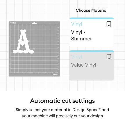 Cricut Permanent Glossy Vinyl, Party Pack, 30.5 cm x 30.5 cm (12 in x 12 in), 10 pcs