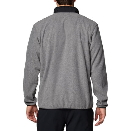 Columbia Men's Sequoia Grove Half Zip Fleece, City Grey Heather/Black, S