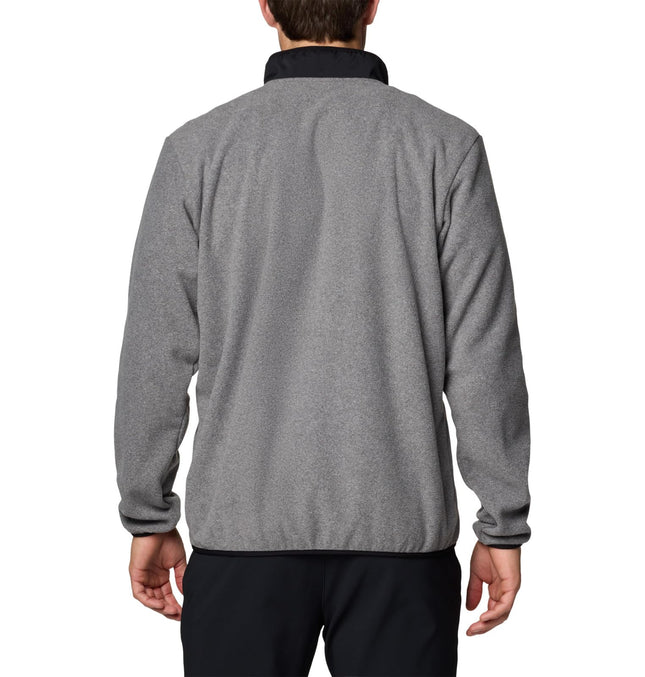 Columbia Forro Polar de Media Cremallera Sequoia Grove para Hombre, Gris Urbano Jaspeado/Negro, S
