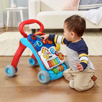 Andador de aprendizaje VTech Sit-To-Stand (embalaje sin frustraciones), azul