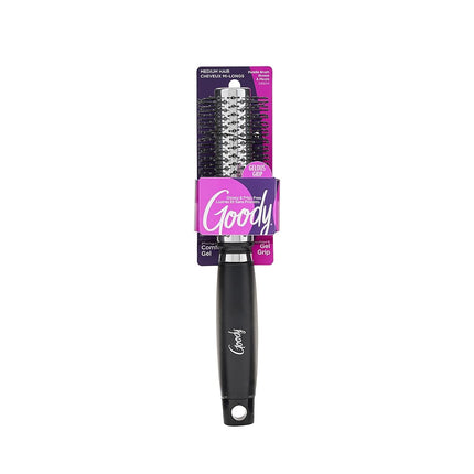 Cepillo redondo Goody Gelous Grip para cabello corto a mediano (los colores varían) de Goody