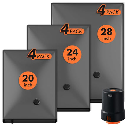 GONGSHI Vacuum Seal Bags for Clothing Travel & Hom