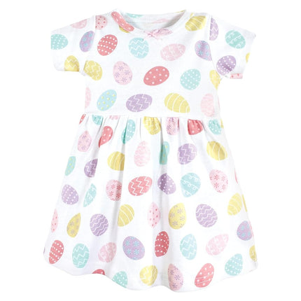 Hudson Baby Robes en Coton pour Bébé Filles, Œufs de Pâques, 4T